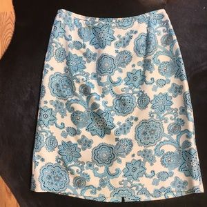 Ann Taylor silk pencil skirt